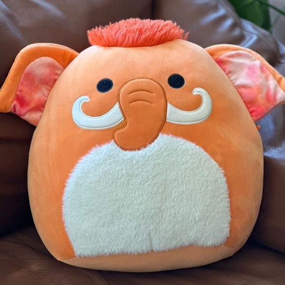 Squishmallows 16-Inch Orange Wooly Mammoth Wilbie Plush. - Picture 1 of 5